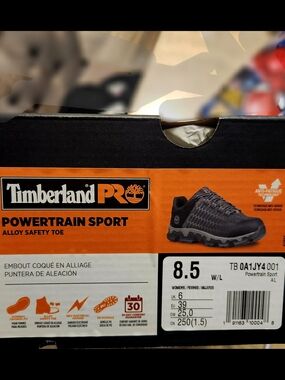 Timberland PRO Powertrain Sport Alloy Safety Toe - Black/Orange